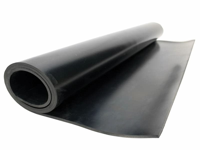 Shock-absorbing rubber mat