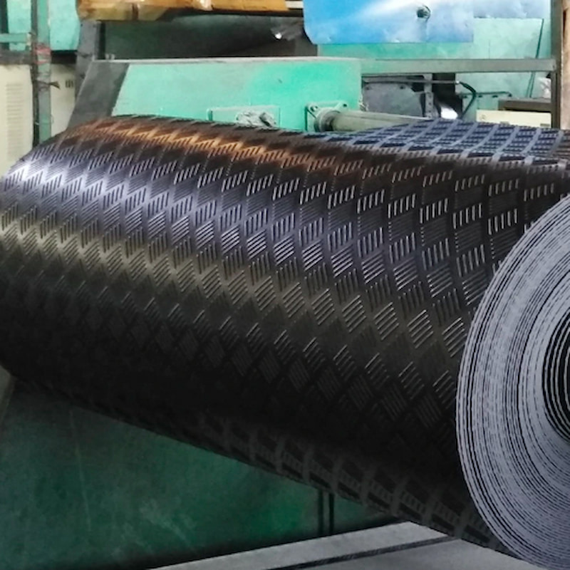 Black Checker Rubber Sheet