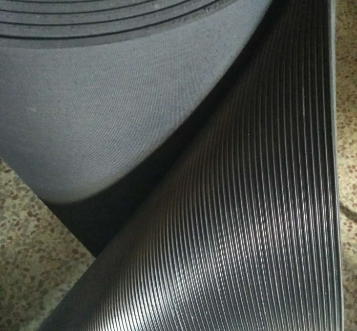 Anti-slip Fine Ribbed Rubber Sheet